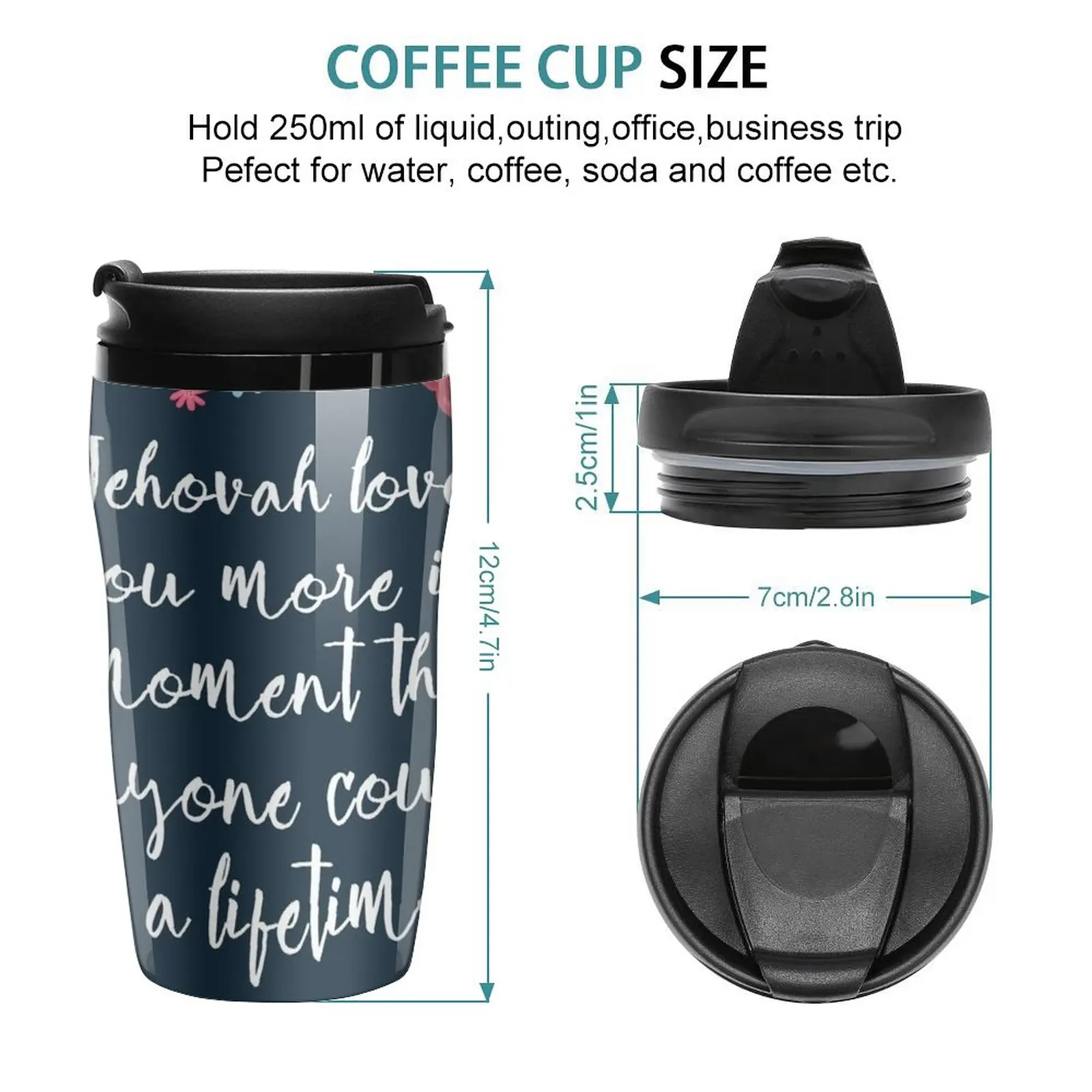 New JEHOVAH LOVES YOU Travel Coffee Mug Coffee Cup Set Cute Mugs Coffee Set