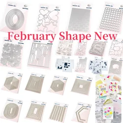 Floral Hearts Rainbows Clear Stamps Metal Cutting Dies Stencil Hot Foil DIY Scrapbook Card Template Supplies 2025 New Arrivals