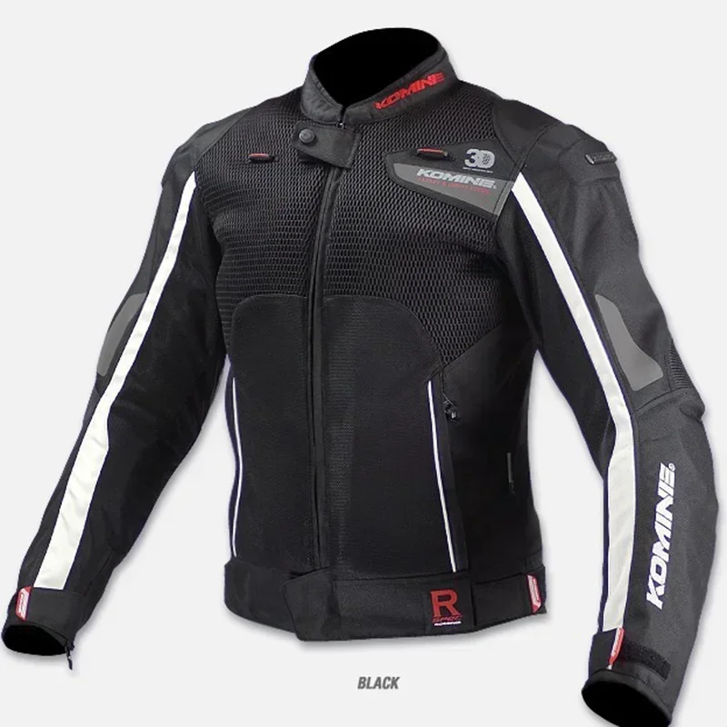 Komine Jk092 Motorcycle Mesh Jacket Rider Riding Clothing Nylon Cross-Country Racing Clothing Styles Breathable Comfortable