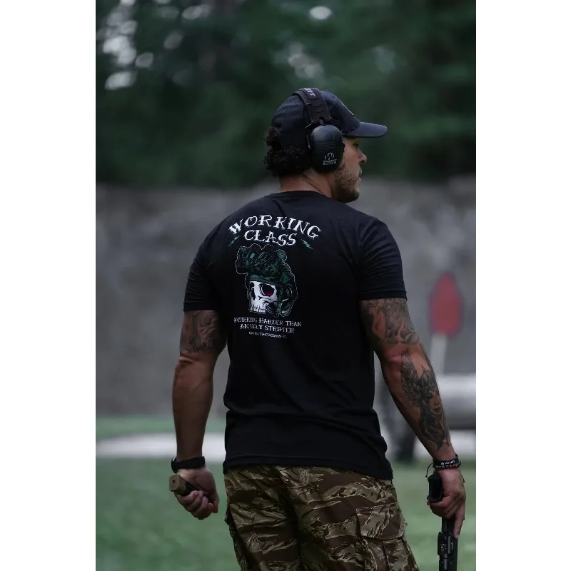 فئة العمل – تي شيرت برسومات Savage Tacticians للجنسين للرجال والنساء بأكمام صيفية من علامة تجارية فاخرة كاجوال عتيقة #4