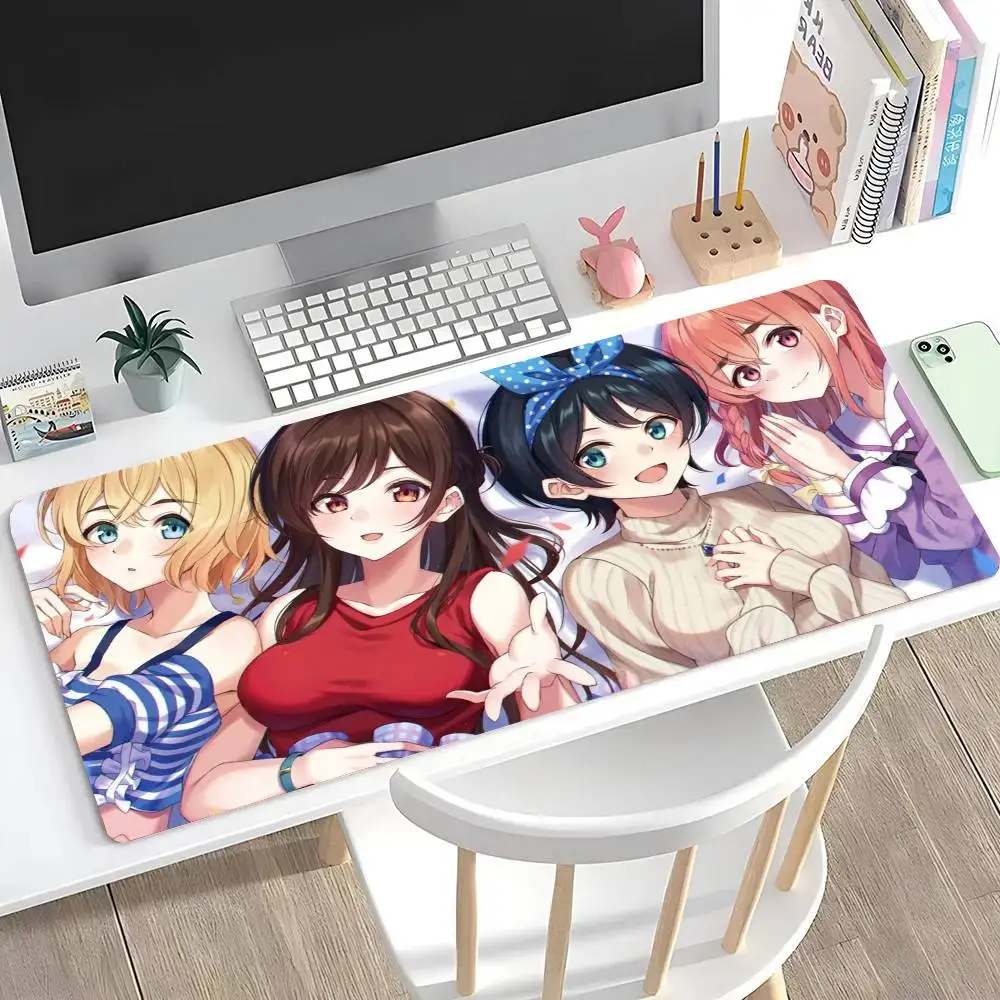 Animation Rent-a-Girlfriend Mousepad Non-slip Suitable For Office Computers Laptops E-sports Game Desk Mats XXL Keyboard