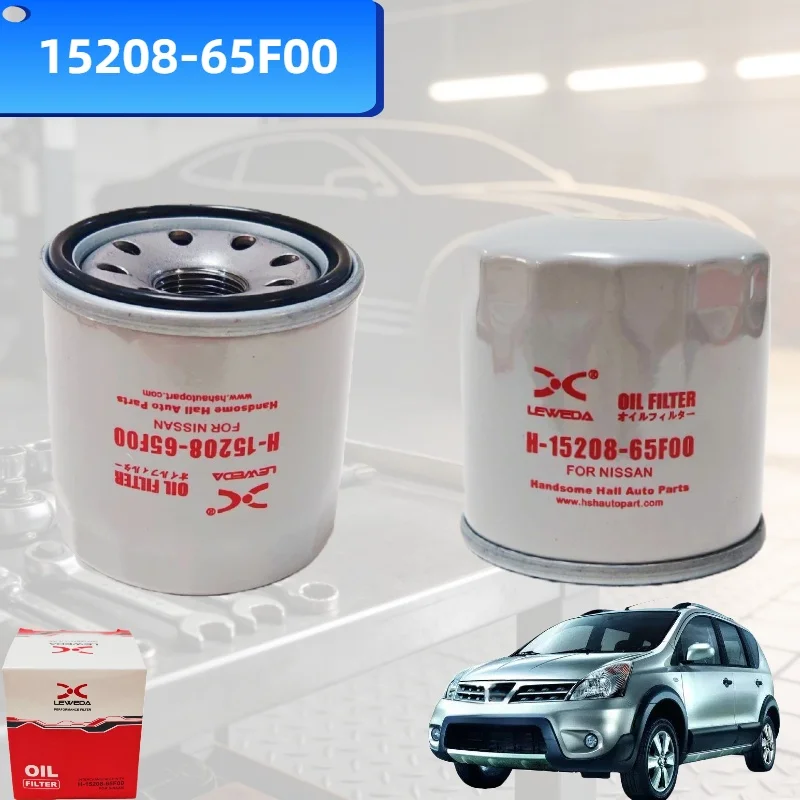 Leak-Proof Automotive Replacement Oil Filter OEM 15208-65F00 For Dongfeng Nissan SYLPHY G11 LIVINA L10 LIVINA C-GEAR L10