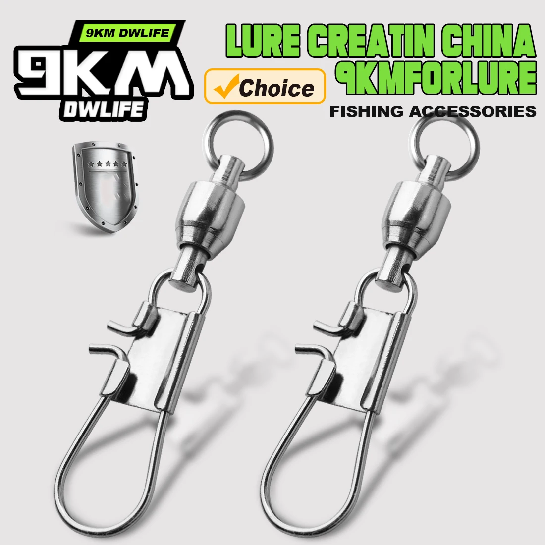 9KM Snap Giratorio con Rodamiento de Bolas – Acero Inoxidable
