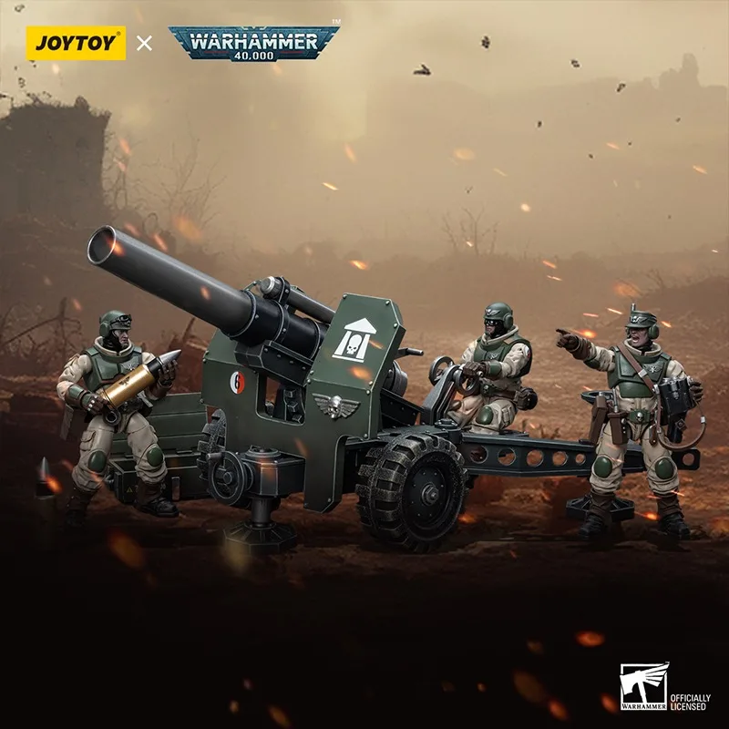 [IN VOORRAAD] JOYTOY Warhammer 40k 1/18 Actiefiguren Astra Militarum Ordnance Team Collecties Figuren Model Verzamel Speelgoed geschenken