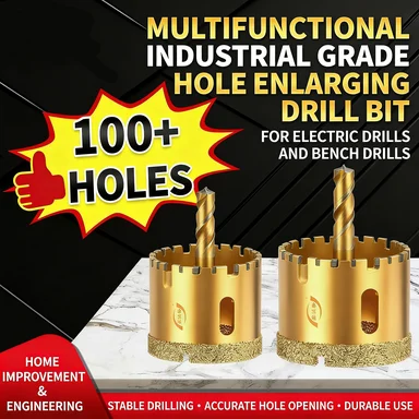 

Xinchengfeng Brazed Hole Opener Diamond Tile Drilling Glass Marble Dry Ceramic Vitrified Tile Drill Bit 45mm Opening New Technol