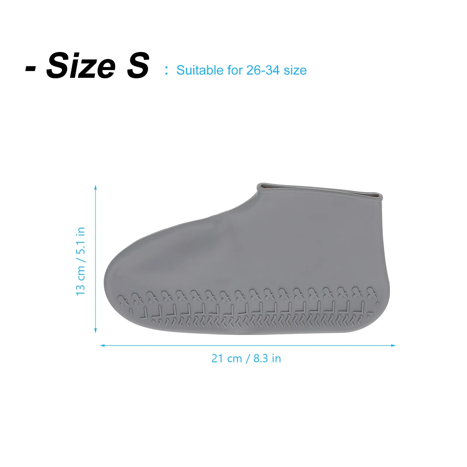 1Pair Silicone Rain Shoes Cover Waterproof Anti-Slip Wear Resistant Dust Mud Rain Protection for Leisure Party Entertainment