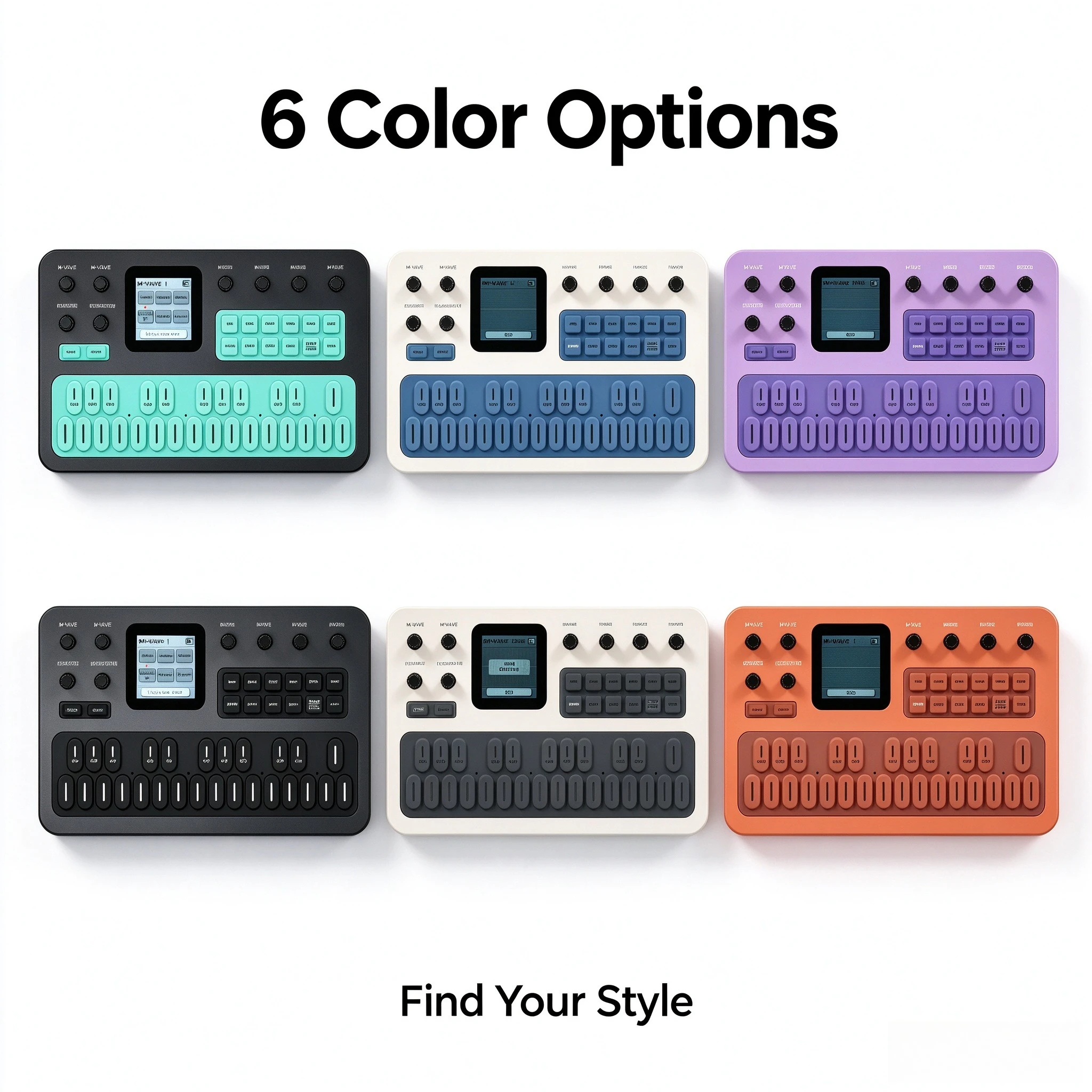 M-VAVE FM-1 (SK15) Synthesizer, 128 preset sounds, featuring 6 types of effects, suitable for a variety of musical applications