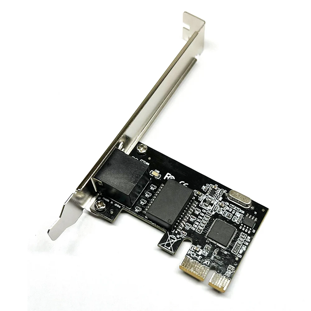 Pci-e placa de rede 1000mbps gigabit ethernet pci express 10/100/1000m rj45 lan conversor de adaptador rtl8111c chipset para desktop pc