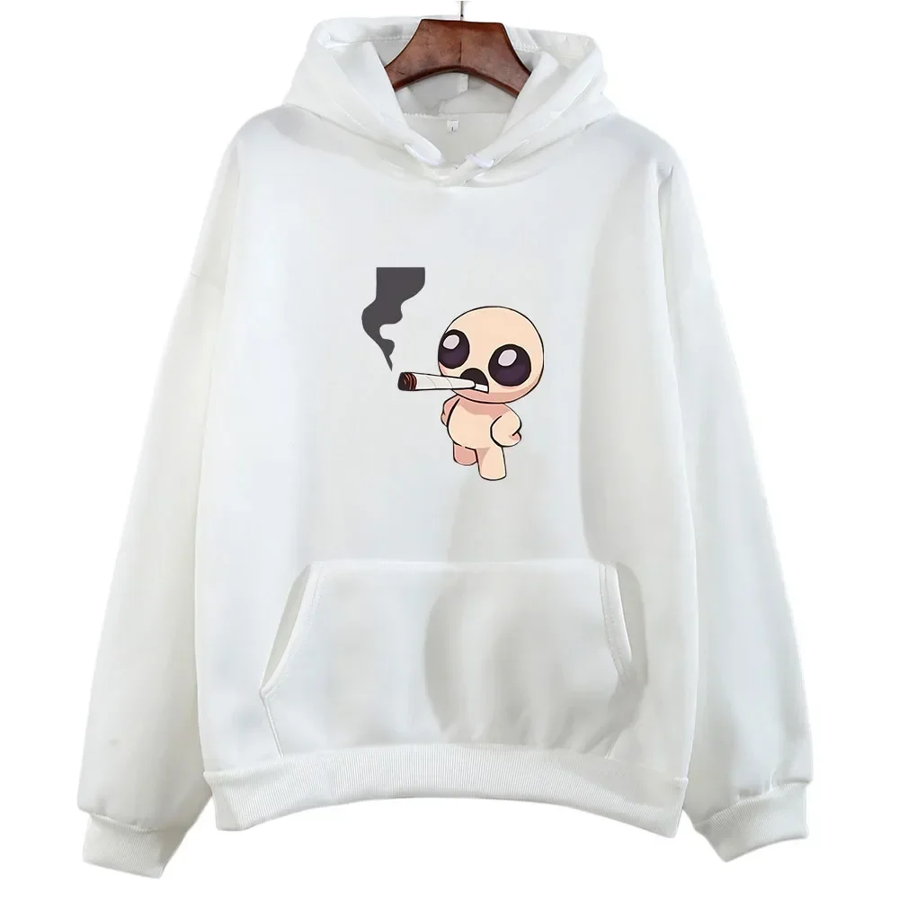 Roguelike The Binding of Isaac Anime Hoodie Kawaii/Cute Sweatwear Couple Sweatshirt Regulai Fit Autumn/Winter Printing Top