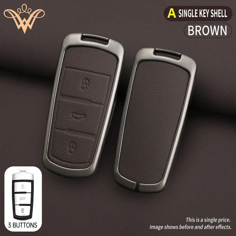 

Zinc Alloy Car Key Case Cover For Volkswagen VW CC Passat B6 B7 Passat 3C CC Maogotan R36 B5 B7L Protector Auto Accessories