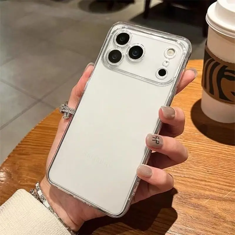 Klare Handyhülle für iPhone 17 Pro Max Hülle Silikon Soft Cases für iPhone 11 12 13 14 15 16 Plus 17 Pro Max Air 16E Back Cases