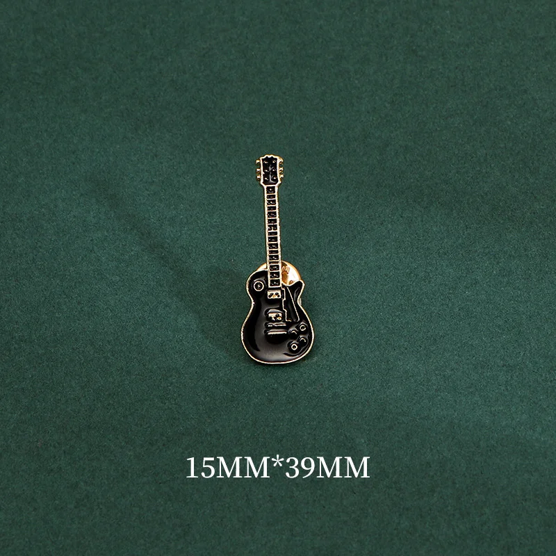 Funny Musical Instrument Guitar Brooch Kpop Rock Music Band Enamel Pins Metal Lapel Badges Fashion Jewelry Gift for Kids Friends