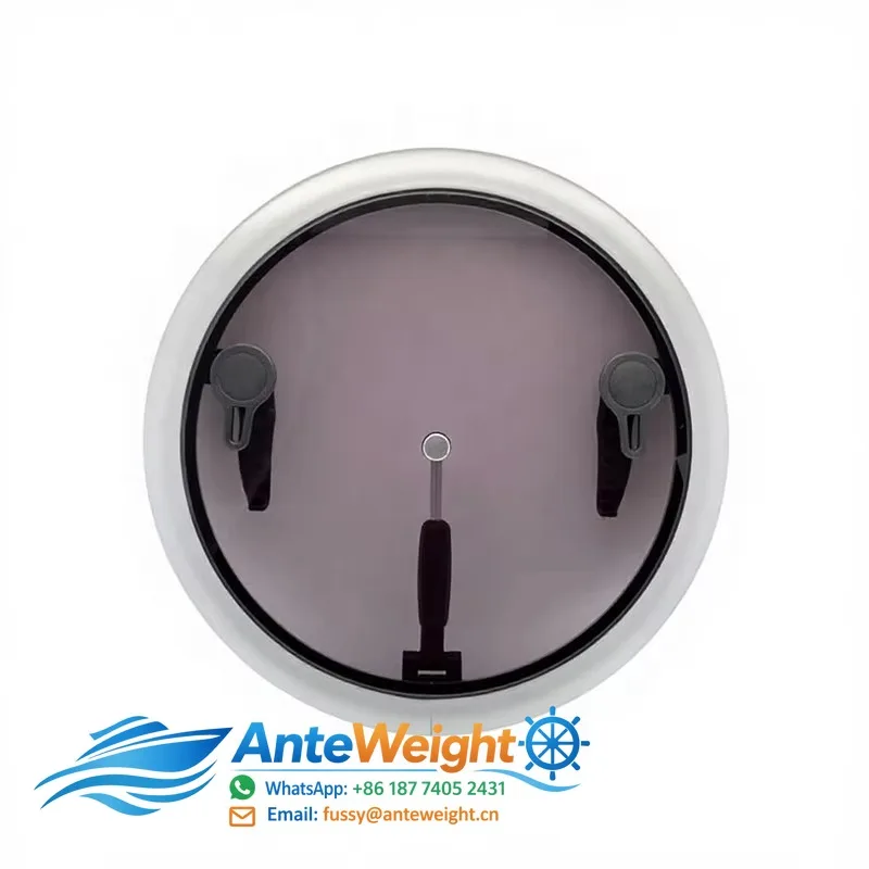 Aluminium Low Profile Round Hatch Acrylic Glass Boat Window for RV Yacht