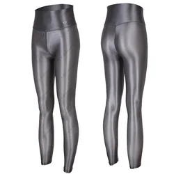 LEOHEX Sports Transparent Legging sexy Woman's Yoga Leggings High Waist Tights Soft Fitness Squat Proof  gloss Leggings