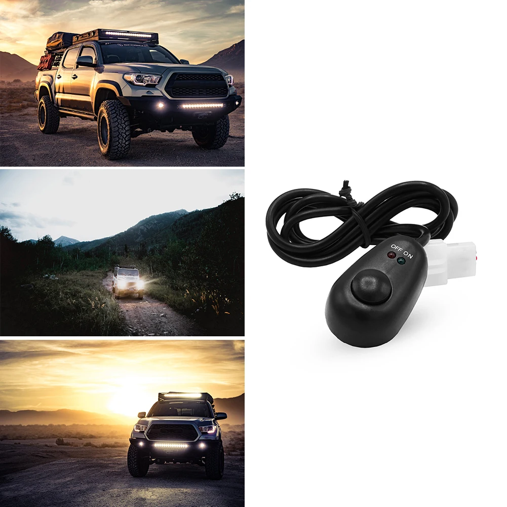 12V 24V Durable On/Off Switch Practical Multi-functional Car Parts with Dual Color Indicator for Offroad LED Work Light Bar