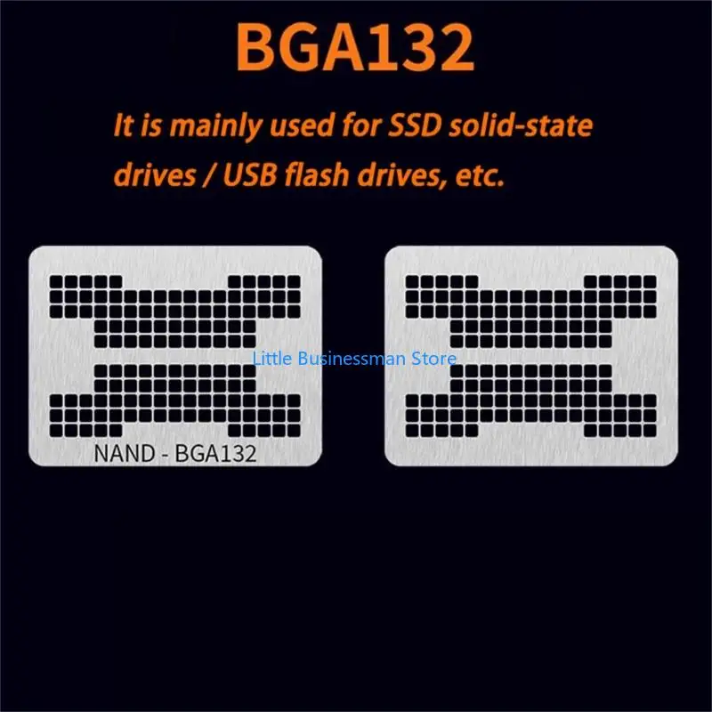 6Pcs Plate Reballing with Visible Layout Codes for Chip Repair Work M76A