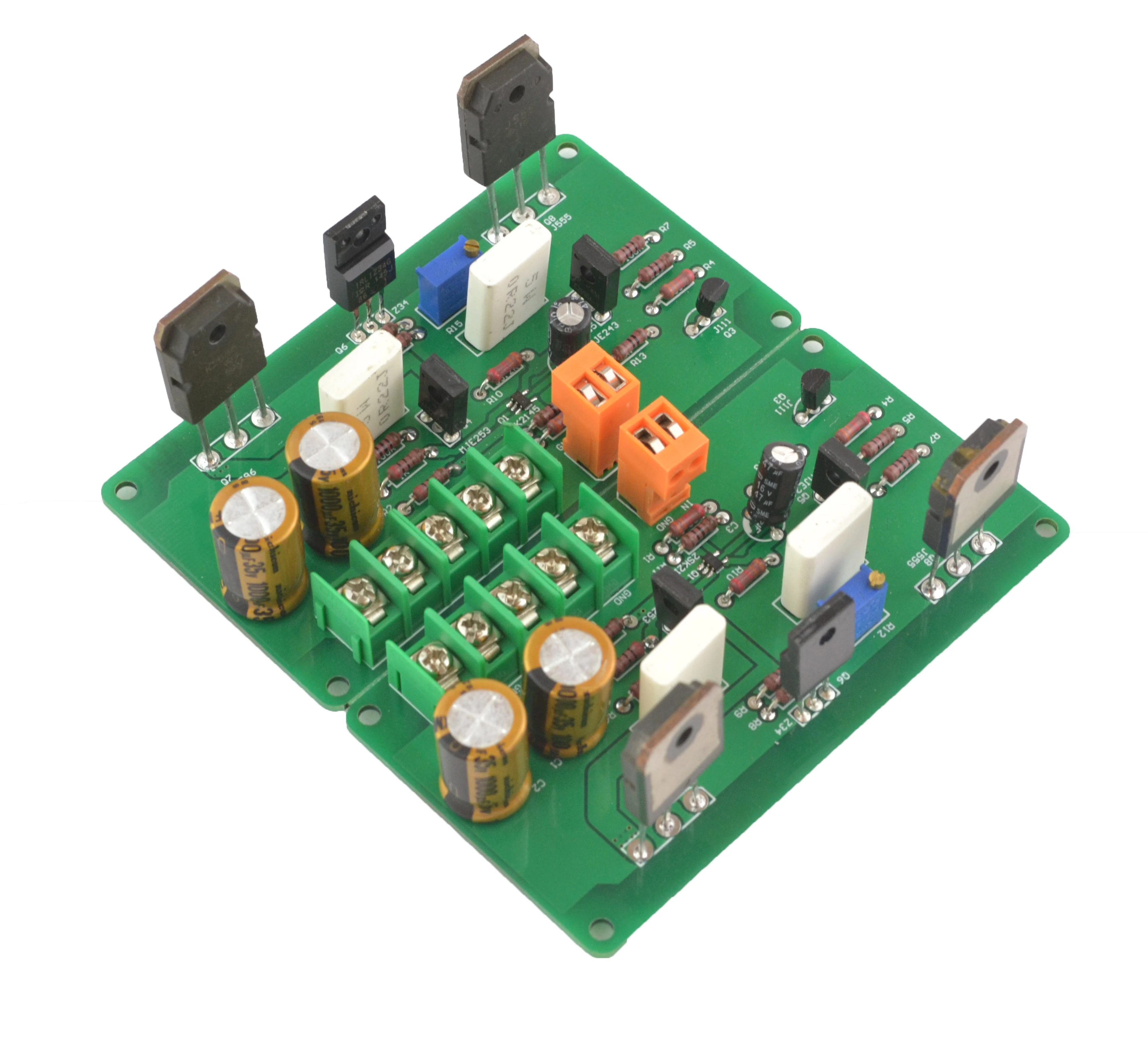 

Assembled 2 pcs A30 Pure Class A High-current Mini HI-FI Amplifier Board (2 channle) 30W+30W