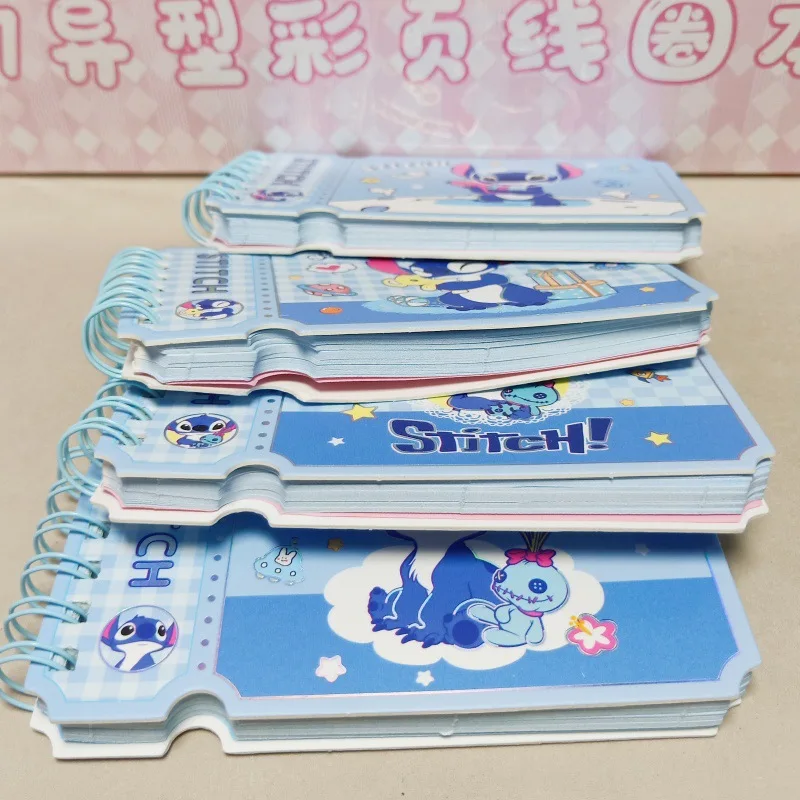 Disney Coil Notebook Stitch Cartoon Lilo & Stitch Portable Coil Book Daily Planners Notepad Office Student Stationery Wholesale