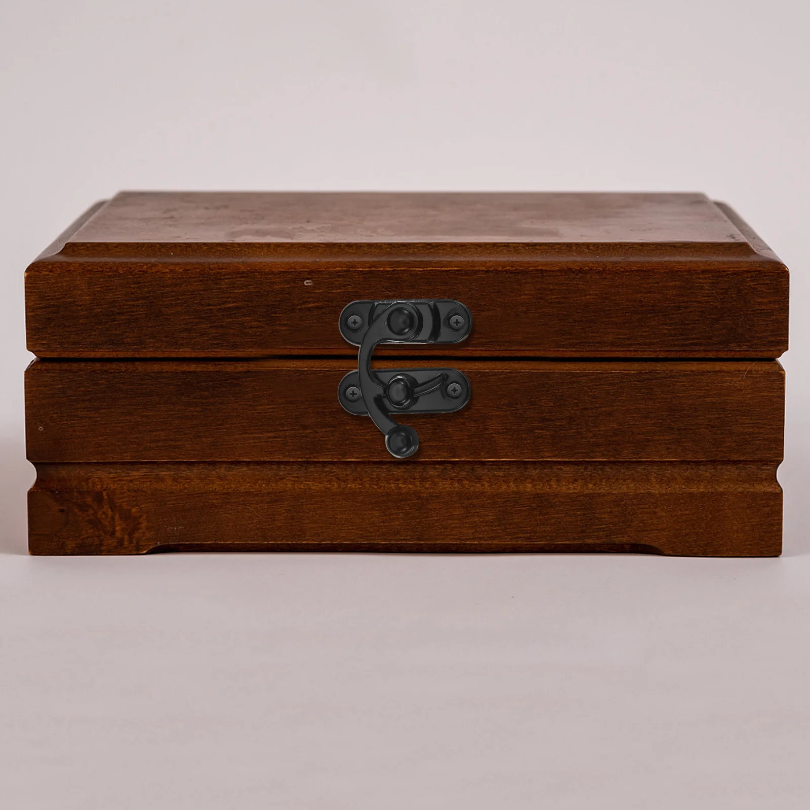 

4pcs Vintage Lock Clasp: Bull Horn Buckle For Jewelry Box Treasure Chest Wood Case Cabinet Hardware Zinc Alloy Latch