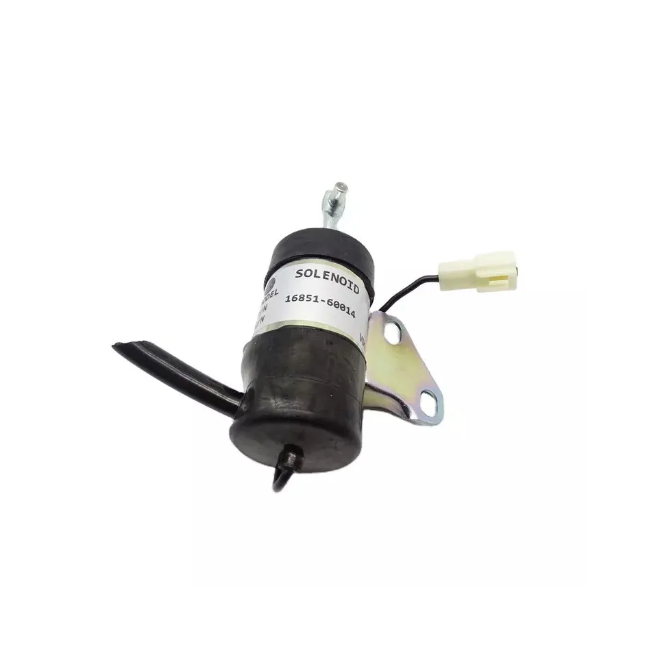 16851-60014 Excavator Construction Machinery Parts Flameout Solenoid Valve 12V 24V