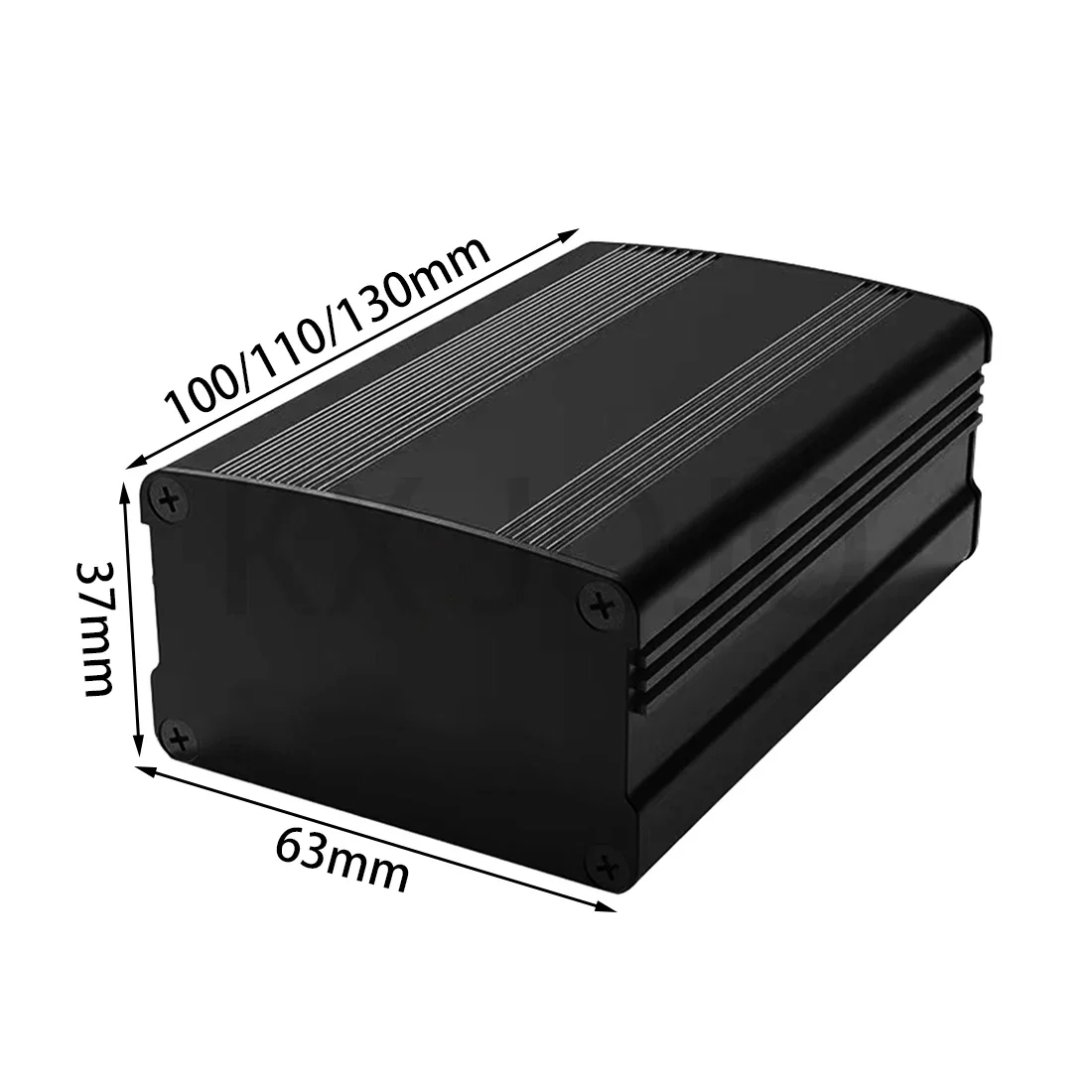 Aluminum Enclosure 63*37*95/130mm Integrated Electrical Box Type Circuit Board DIY Silver/Black/Grey
