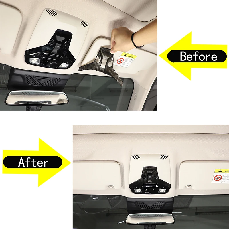 For BMW X1 U11 2023 2024 ABS Carbon Fiber Style Car Sunroof Switch Frame Decorative Cover Interior Accessories image 6