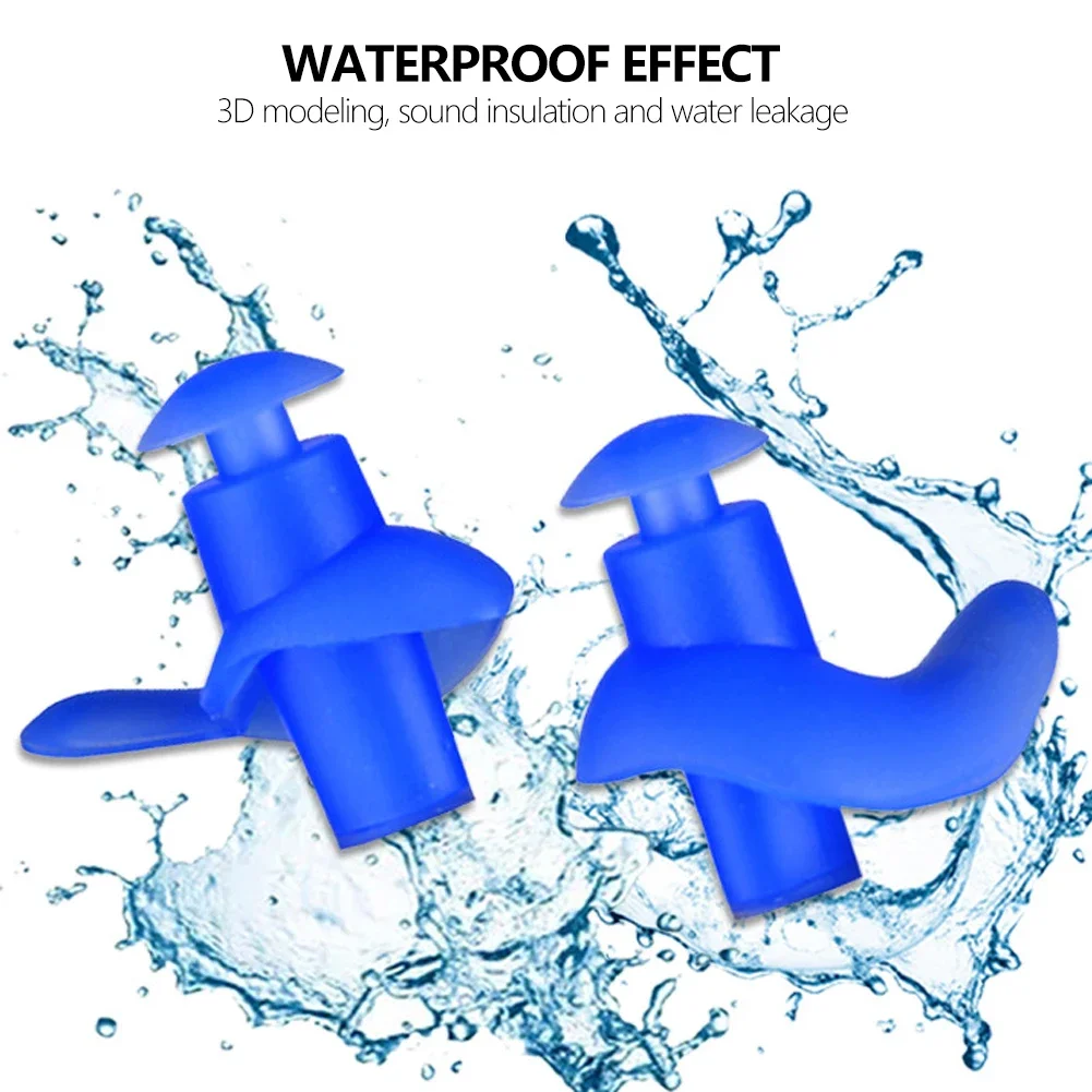 1Pair Waterproof Swimming Earplugs With Collection Box Soft Dust-Proof Ear Silicone Sport Plugs Diving Anti Noise For Sleeping