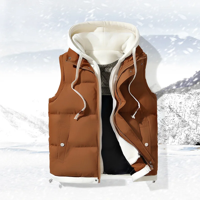 Chalecos para hombres y mujeres, estilo juvenil, sueltos y a la moda, informales y de moda, ropa de trabajo fresca, chaleco grueso, chaqueta de algodón