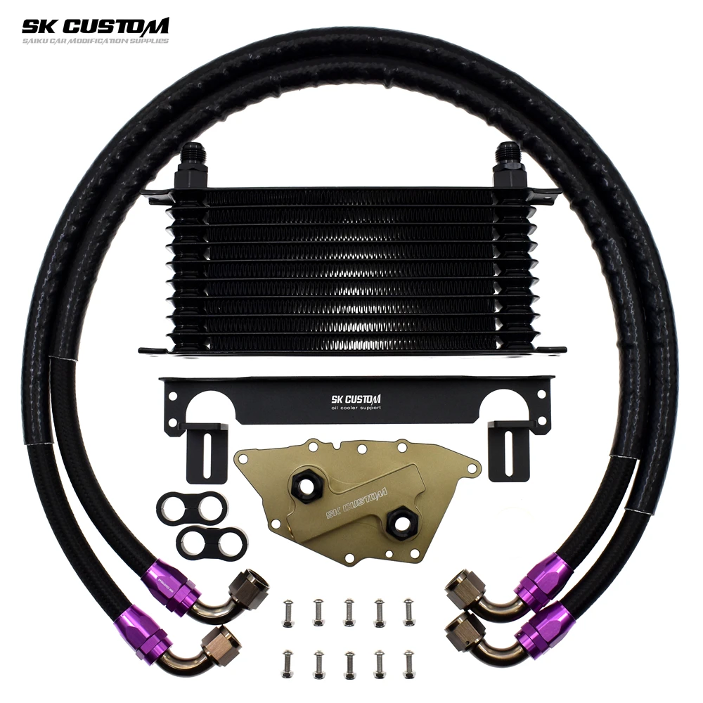 SK CUSTOM Oil Cooler Kit For BMW MINI F54 F55 F56 F60 B38 B48 Engine Oil Cooling Kit 1 Series X1X2 Car Modification Radiator Kit