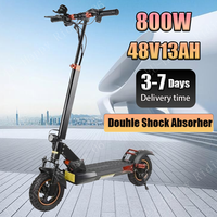 Mankeel MX-14 E-Scooter 800W Motor 48V13AH Battery Double Shock Absorber Scooter Electric 10-Inch Honeycomb Tires Fold E-Scooter