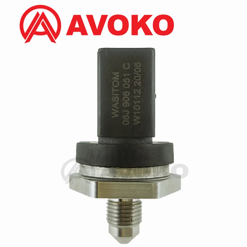 Fuel Rail High Pressure Sensor For Audi A3 A4 A5 Quattro A6 Q5 Q7 R8 TT 1.6 2.0 2.8 3.2 3.6 4.2 FSI 0261545059 06J906051C