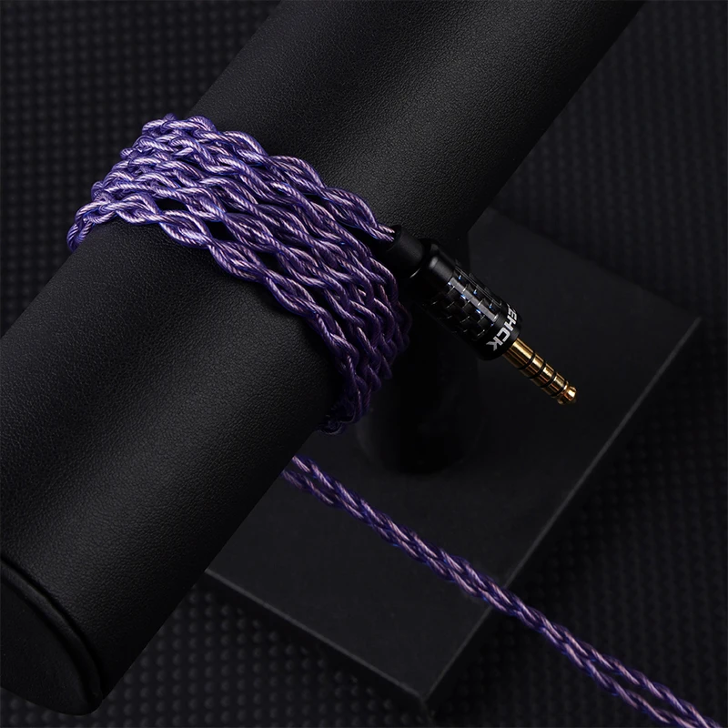 NICEHCK SpaceAuAg Gold Silver Alloy+Imported Alloy Copper Upgrade Earphone Cable 3.5/2.5/4.4mm MMCX/2Pin for S12 Pro Performer5