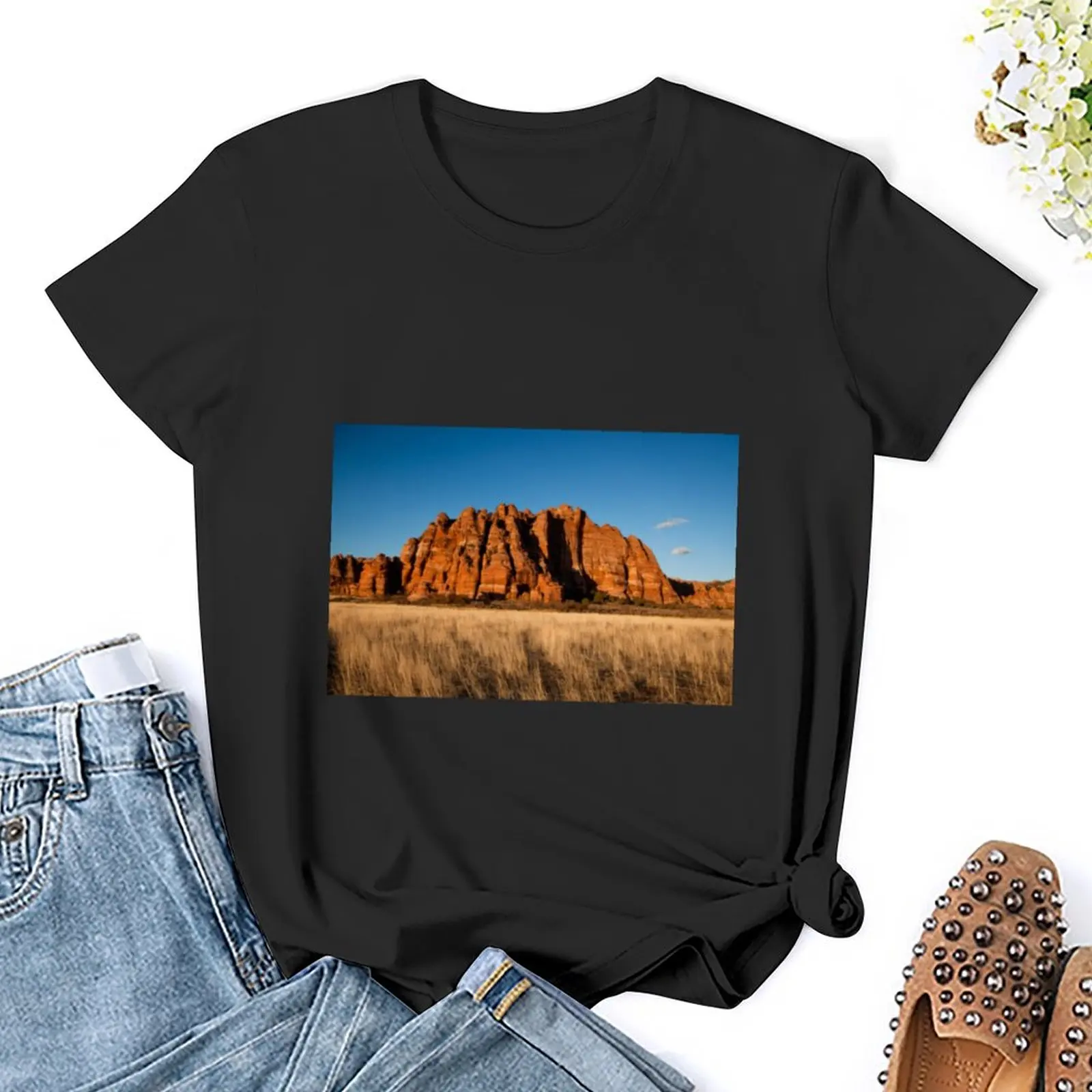 Kolob Terrace Cliffs T-Shirt plus size tops quick-drying cropped t shirts for Women image 5