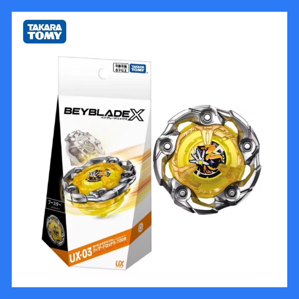 Takara Tomy Beyblade X UX-03 Booster Wizard Rod 5-70DB