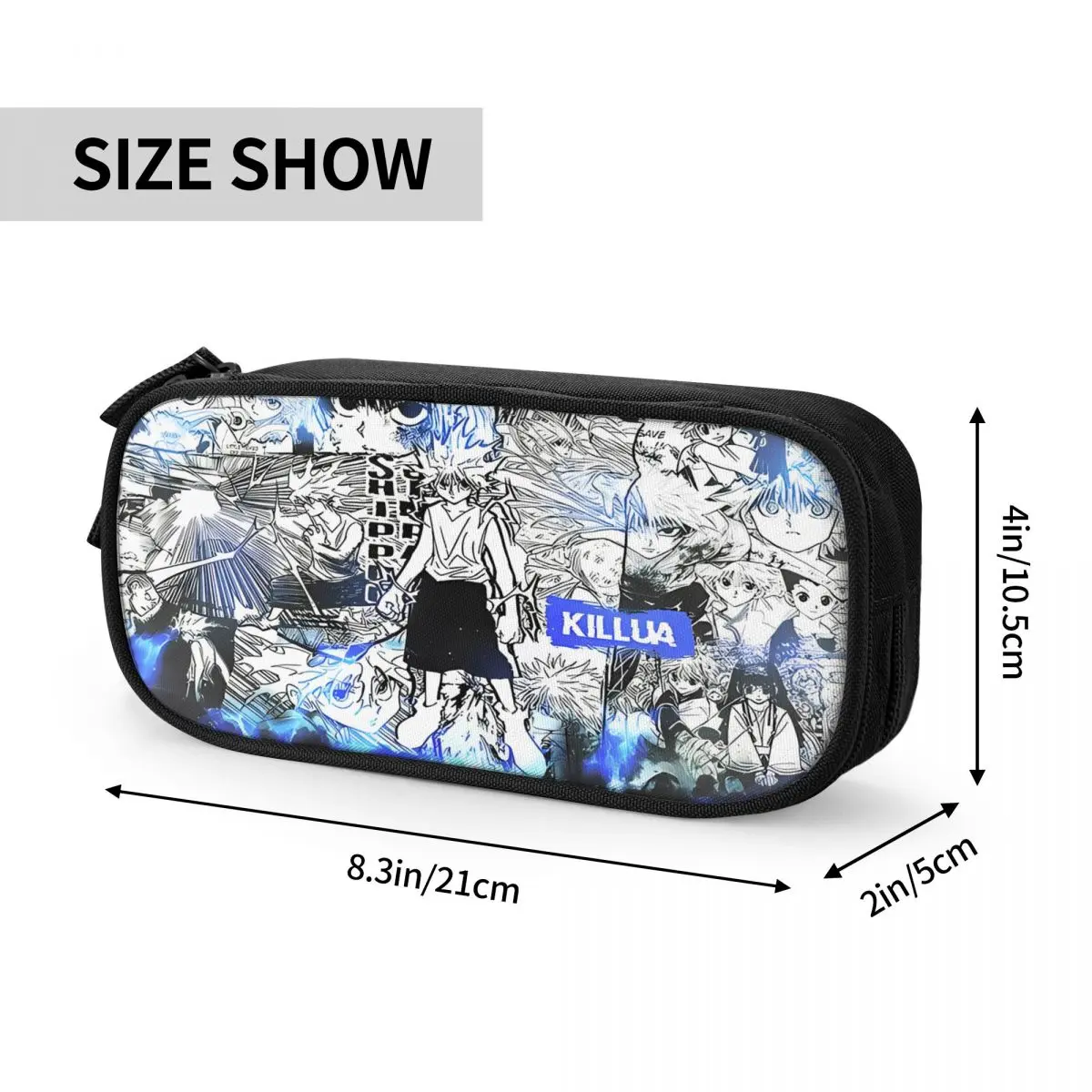 Hunter X Hunter Killua Cartoon Pencil Cases Anime Pen Holder Bags Girl Boy Large Storage Students School Zipper Pencilcases image 6