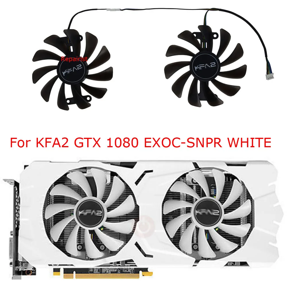 2 teile/satz, GPU-Kühler, Grafikkarten lüfter, für kfa2 gtx1070 ti ex, für kfa2 gtx 1080/1070 ex oc, Grafikkarten kühlung