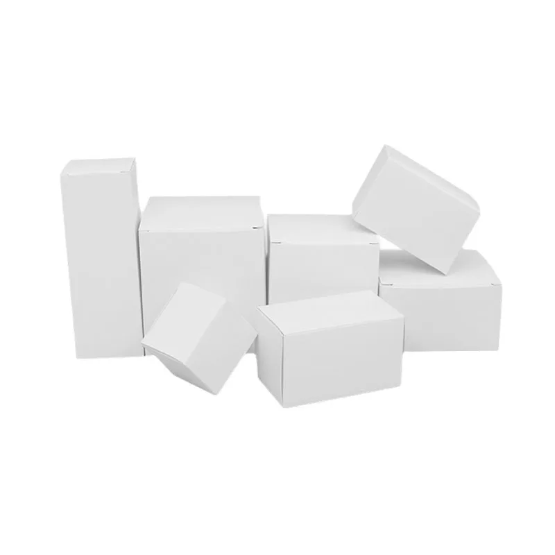 Custom. In Stock White Box White Cardboard Box Thickened Can Print Universal Empty Box Color Box Packaging