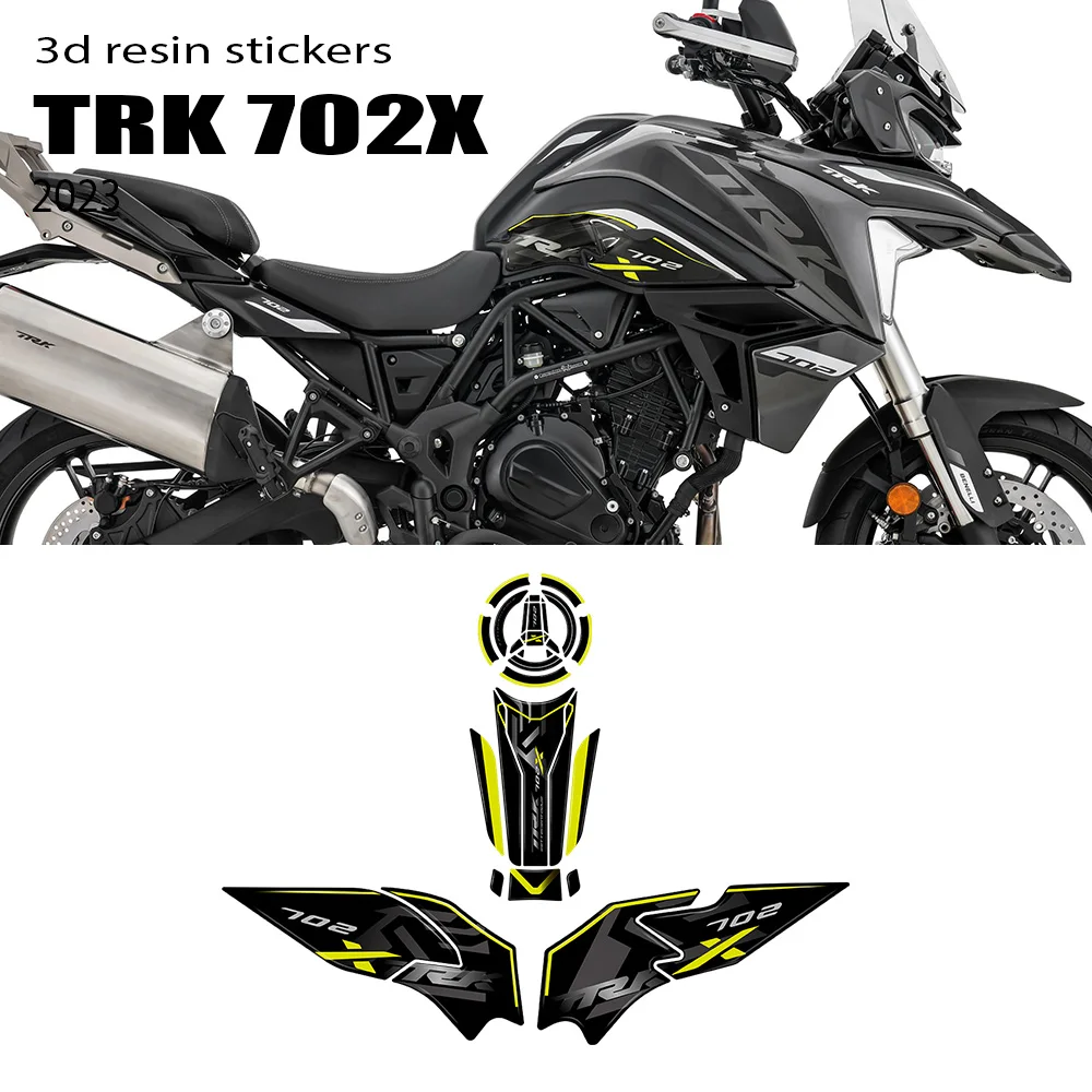 

TRK702X 2025 накладка на бак 3D защитная наклейка аксессуары для мотоциклов для Benelli TRK 702X 2023 2024-
