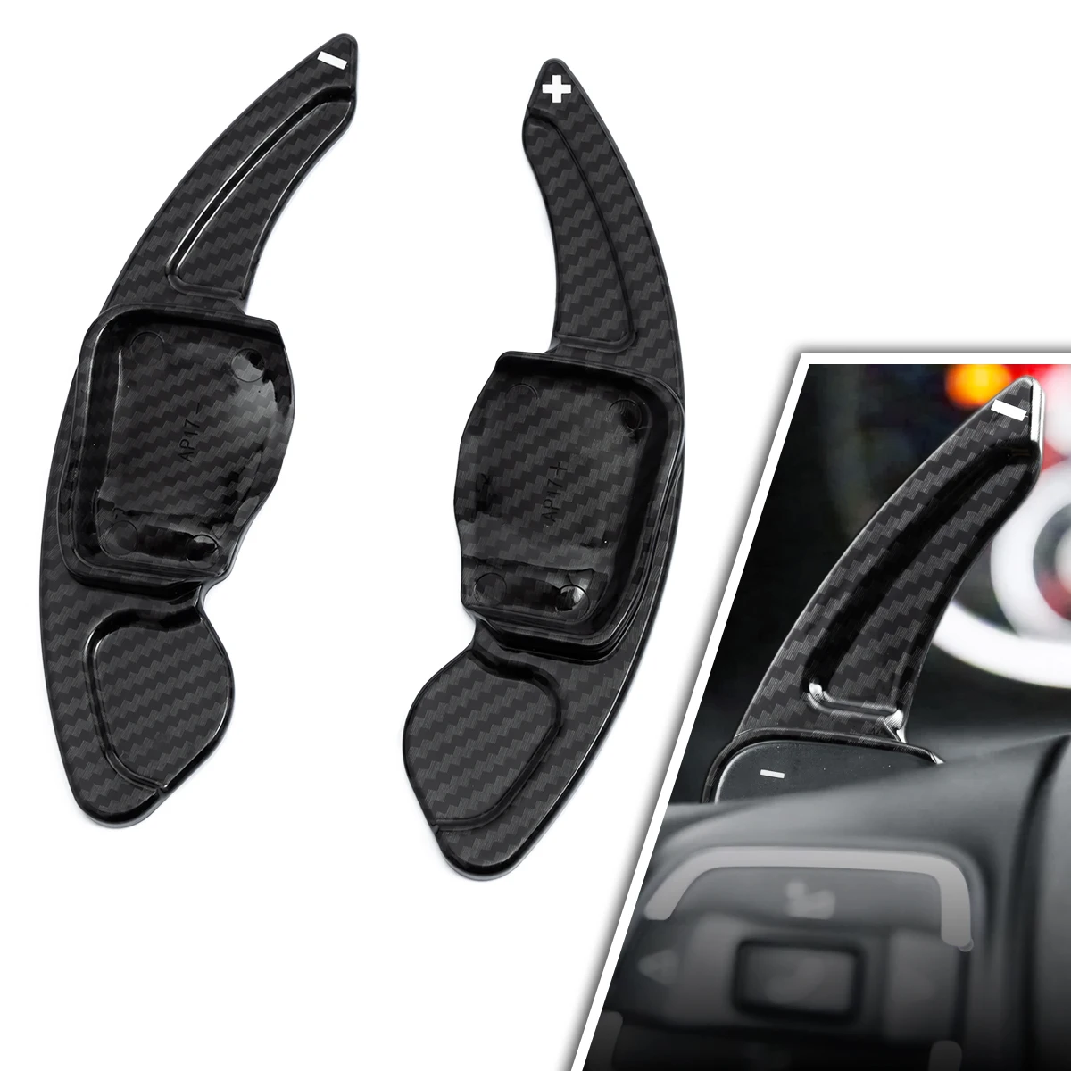 Steering Wheel Paddle Shifter Extension Trims Accessories For VW Golf6 R Passat Tiguan Polo GTI Touareg Eos Scirocco GTS Sharan