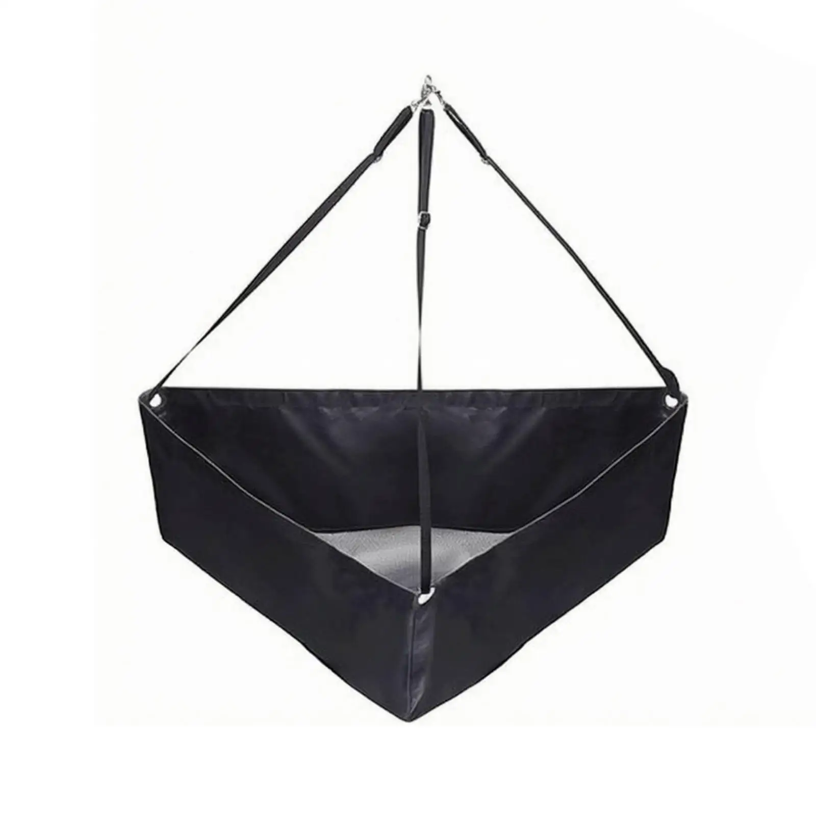 Portable Horse Hay Feeder Net with Hanging Straps for Barn Pasture Equine Forage Holder