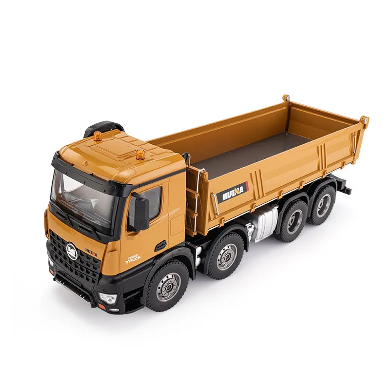 Huina New 536 R/C Alloy Heavy Dump Truck 1/18 Scale Remote Controlled Car Construction Engineer Loading Car Rc Vehicle Toys Gift