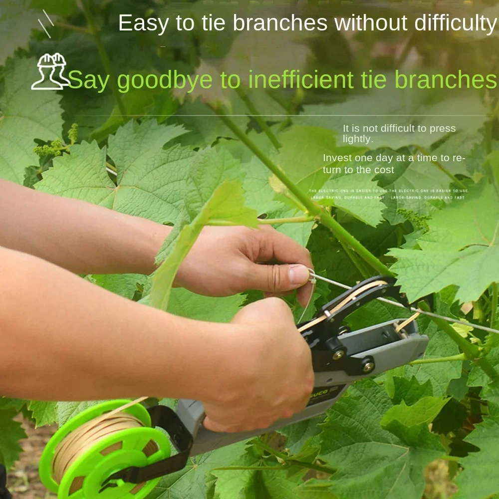 Garden Plant Tying Machine, Branch Knotter for Kiwi Tomato Grape Vine