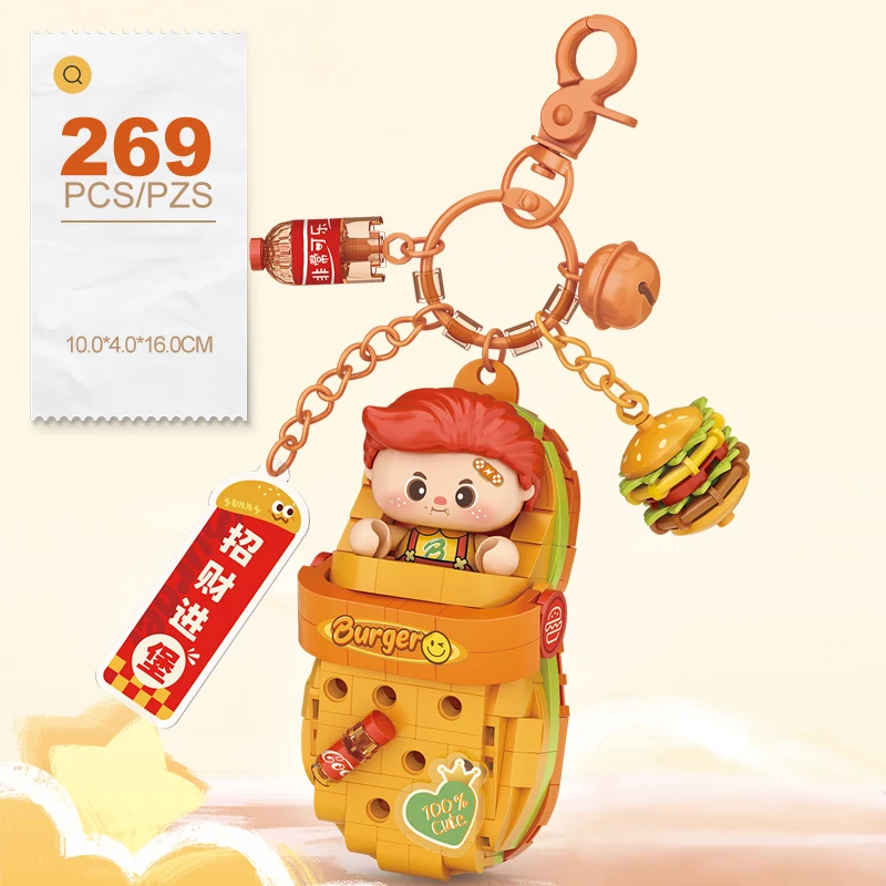 ตัวต่อ LOZ พวงกุญแจ ของตกแต่งบ้าน รองเท้าแตะ จี้ โมเดลประกอบ ของเล่นเสริมพัฒนาการ สำหรับเด็กชายและเด็กหญิง ของขวัญวันเกิด