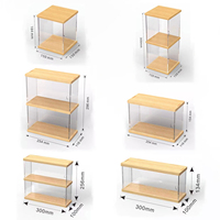 Acrylic Figures Display Cabinet With Door, Assemble Car Model Display Cabinet, Household Clear Blind Boxes Toy Storage Case
