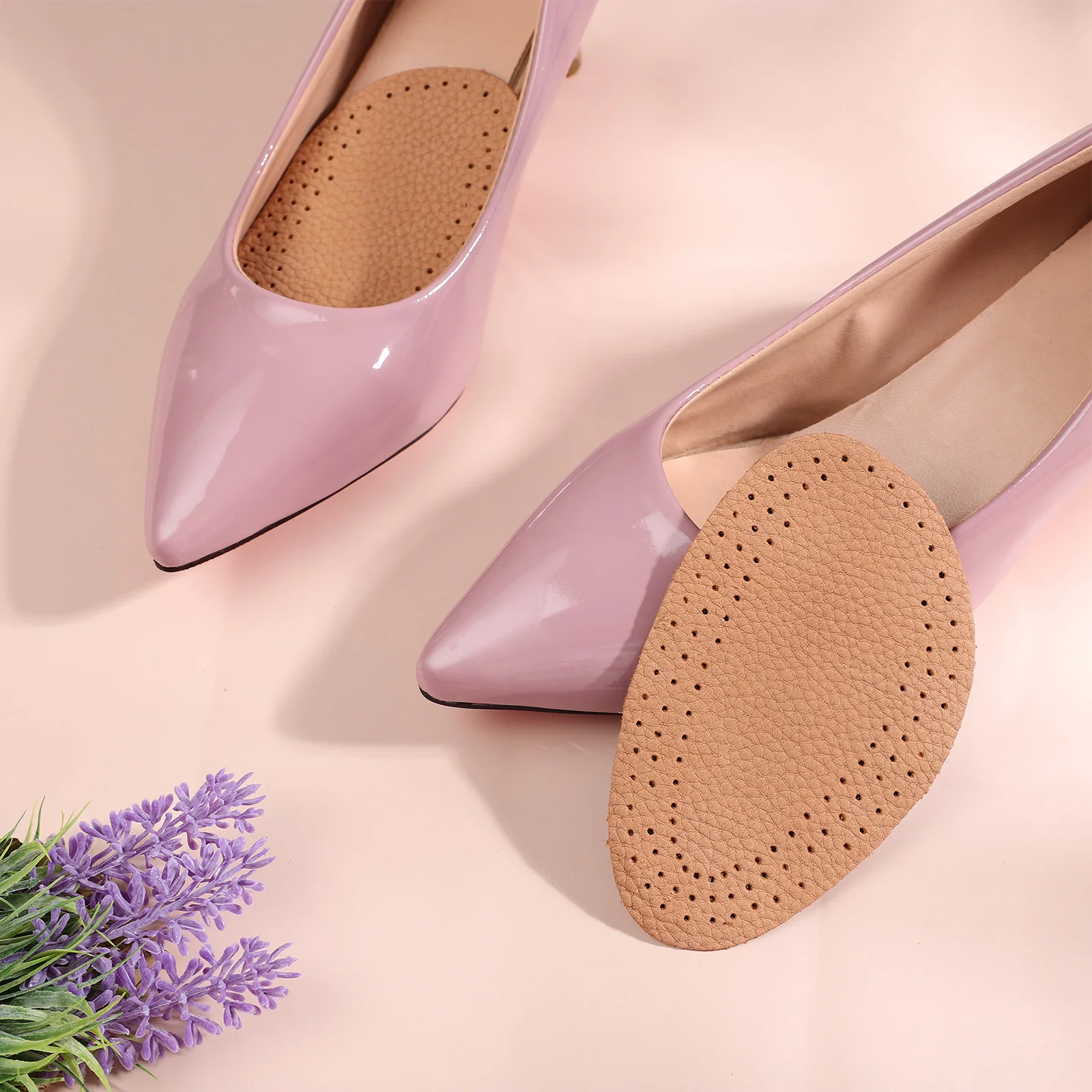 

1Pair Forefoot Cushion Pads High Heel Insoles Breathable Anti-Slip Pads Front Palm Soft Support Foot Inserts