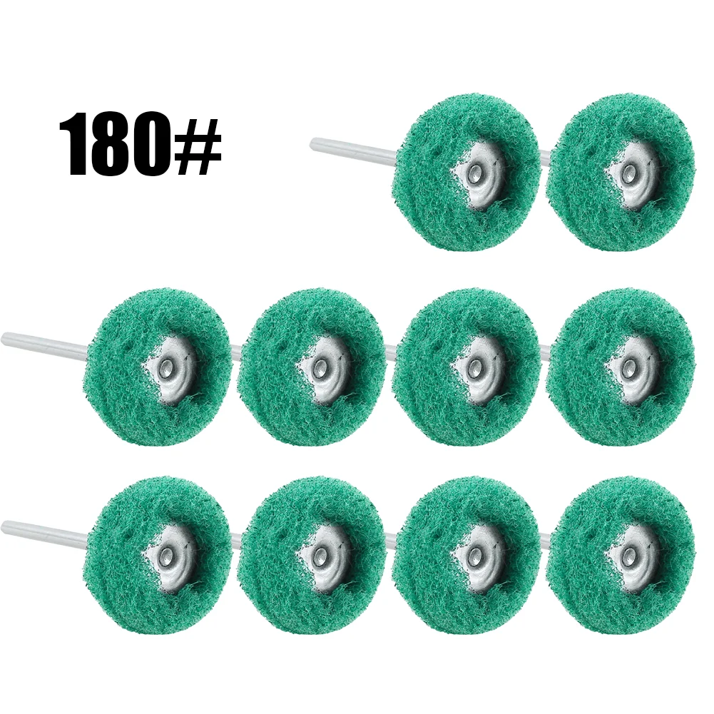 Nylon Polishing Brush Wheel - 10pcs - close-up view