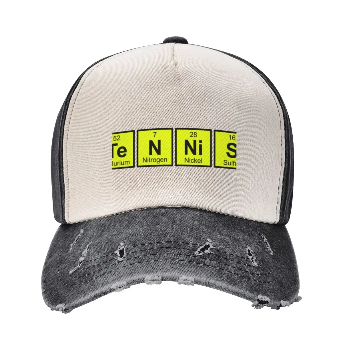 

Awesome Tennis gift for tennis players | tennis is a science, periodic table | periodic elements spelling Baseball Cap