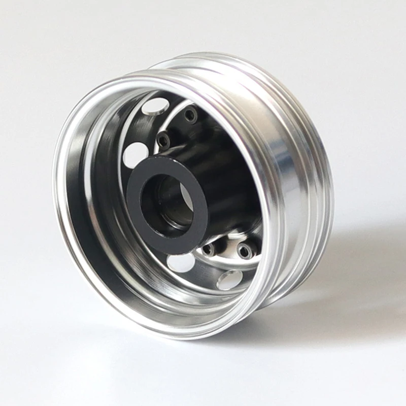 2pcs 1:14th Scale Aluminum Alloy Wheels 20mm Bearing Hub Rim for Tamiya RC Truck Tipper SCANIA 770S 56368 VOLVO ACTROS MAN Car