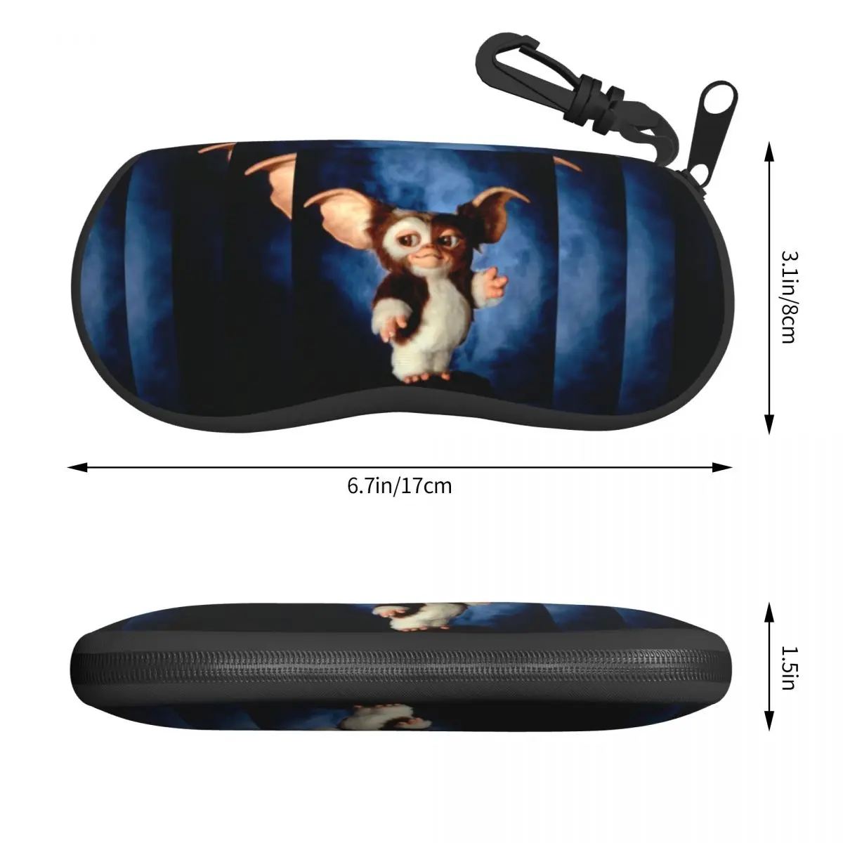 Custom Gremlins Mogwai Eyeglass Glasses Case Men Women Soft Cute Gizmo Sunglasses Protective Box