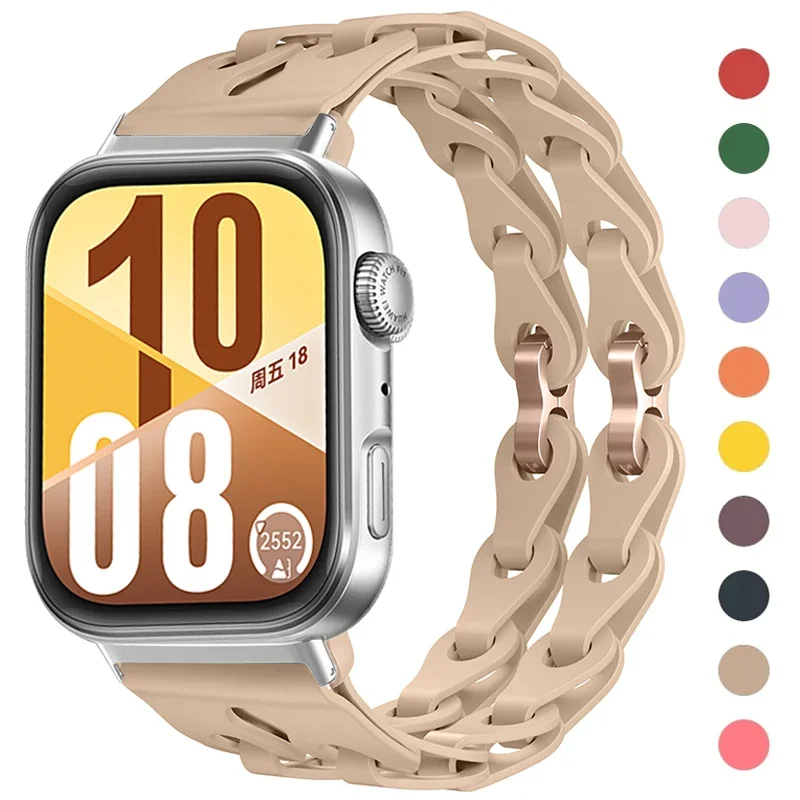 

Silicone Band For Huawei Watch FIT 4 Pro 3 Strap Correa Sports Bracelet for Huawei fit3 fit4 fit4pro 2025 Watchband Accessories
